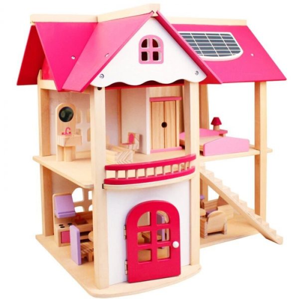 casuta-de-papusi-jumbo-pink-house-cu-mobilier-1694-203346.jpg Casuta de Papusi Jumbo Pink House cu Mobilier