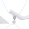 Colier cu fir transparent simple one din argint 925