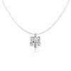 Colier cu fir transparent simple one din argint 925