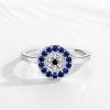 Inel blue stone din argint 925 7 US (diametru 17,3 mm)