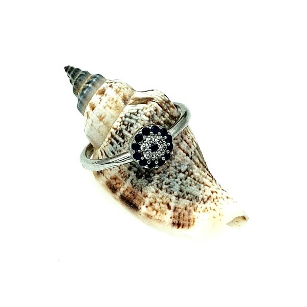 Inel blue stone din argint 925 7 US (diametru 17,3 mm)