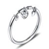 Inel cool heart din argint 925 cu cristale zirconiu 8 US (diametru 18,2 mm)