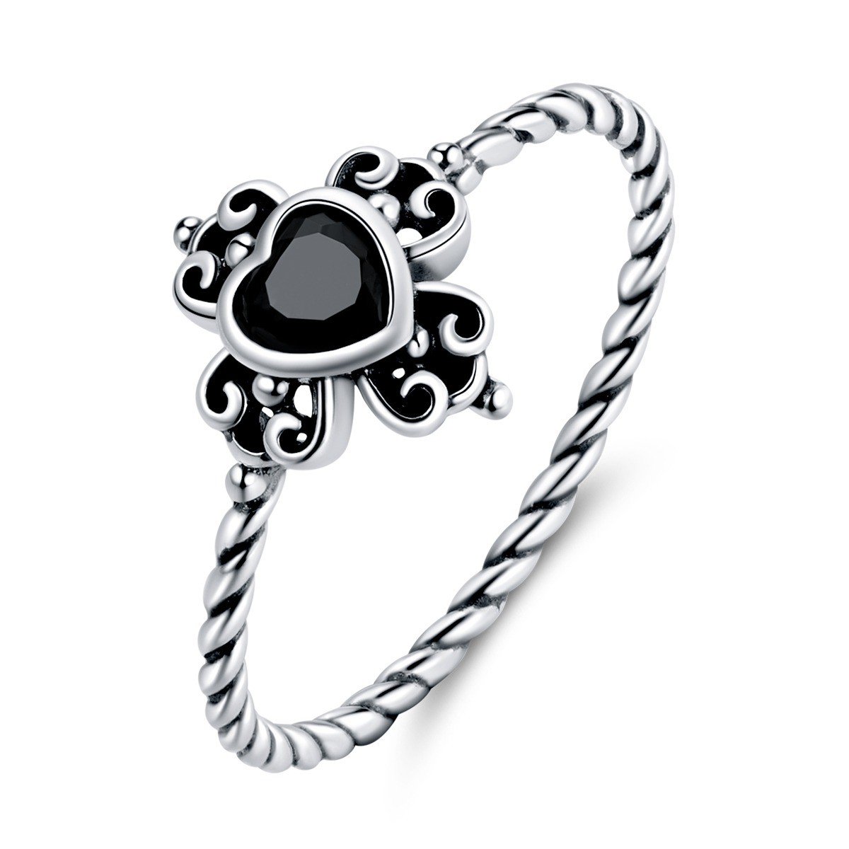 inel-cros-and-heart-din-argint-925-cu-cristale-negre.jpg Inel cros and heart din argint 925 cu cristale negre 8 US (diametru 18,2 mm)