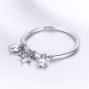 Inel cu 3 stelute din argint 925 si cristale zirconiu 8 US (diametru 18,2 mm)