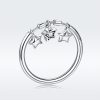 Inel cu 3 stelute din argint 925 si cristale zirconiu 8 US (diametru 18,2 mm)