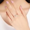 Inel cu 3 stelute din argint 925 si cristale zirconiu 8 US (diametru 18,2 mm)