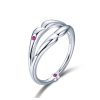 Inel cute lips din argint 925 8 US (diametru 18,2 mm)