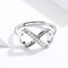 Inel din argint 925 cu cristale zirconiu infinity family love