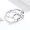Inel din argint 925 cu cristale zirconiu infinity family love