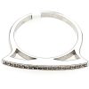 Inel din argint 925 cu cristale zirconiu trendy shape 8 US (diametru 18,2 mm)