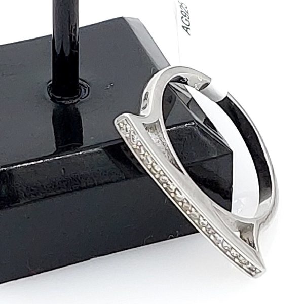Inel din argint 925 cu cristale zirconiu trendy shape 8 US (diametru 18,2 mm)