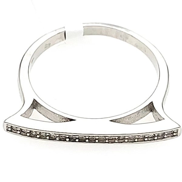 Inel din argint 925 cu cristale zirconiu trendy shape 8 US (diametru 18,2 mm)