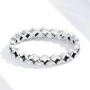 Inel din argint 925 geometric type 8 US (diametru 18,2 mm)