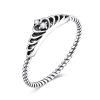 Inel din argint 925 si cristale zirconiu regal tiny crown 8 US (diametru 18,2 mm)