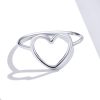 Inel din argint 925 simple heart shape 8 US (diametru 18,2 mm)