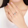 Inel lovely flower din argint 925 si cristale zirconiu 8 US (diametru 18,2 mm)
