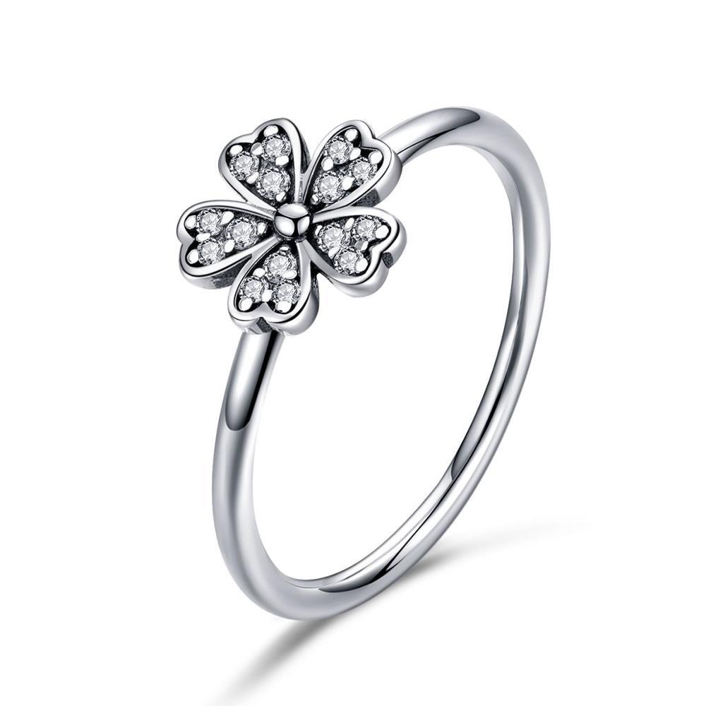Inel lovely flower din argint 925 si cristale zirconiu 8 US (diametru 18,2 mm)