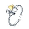 Inel lucky flower in a shape heart din argint 925 8 US (diametru 18,2 mm)