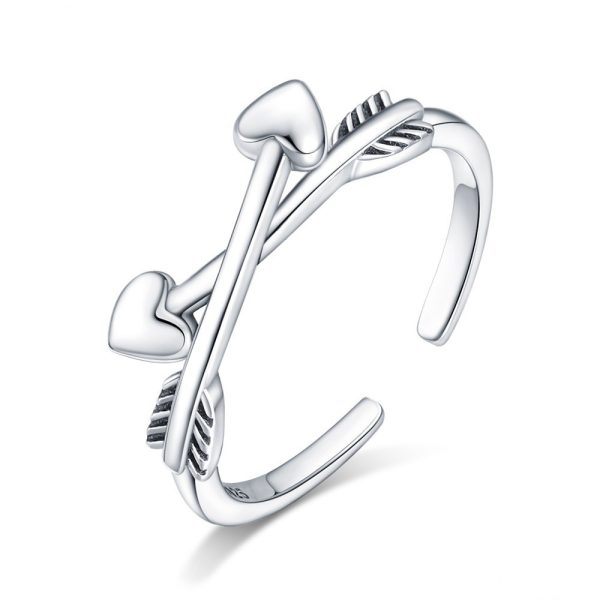 Inel reglabil cupidon arrow din argint 925