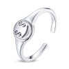 Inel reglabil dollar sign din argint 925