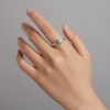 Inel reglabil dollar sign din argint 925