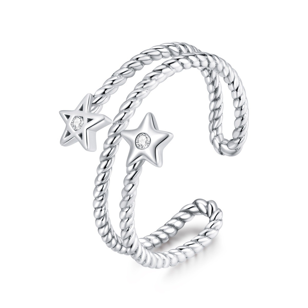 inel-reglabil-double-star-din-argint-925-cu-cristale.jpg Inel reglabil double star din argint 925 cu cristale