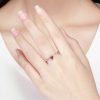 Inel reglabil red heart and arrow din argint 925 cu cristale