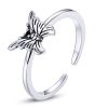 Inel reglabil silver butterfly din argint 925