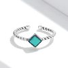 Inel reglabil turquoise stone din argint 925