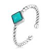Inel reglabil turquoise stone din argint 925