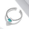 Inel reglabil turquoise stone din argint 925
