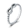 Inel semnul infinitului din argint 925 cu cristale zirconiu 8 US (diametru 18,2 mm)