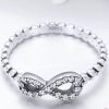 Inel semnul infinitului din argint 925 cu cristale zirconiu 8 US (diametru 18,2 mm)