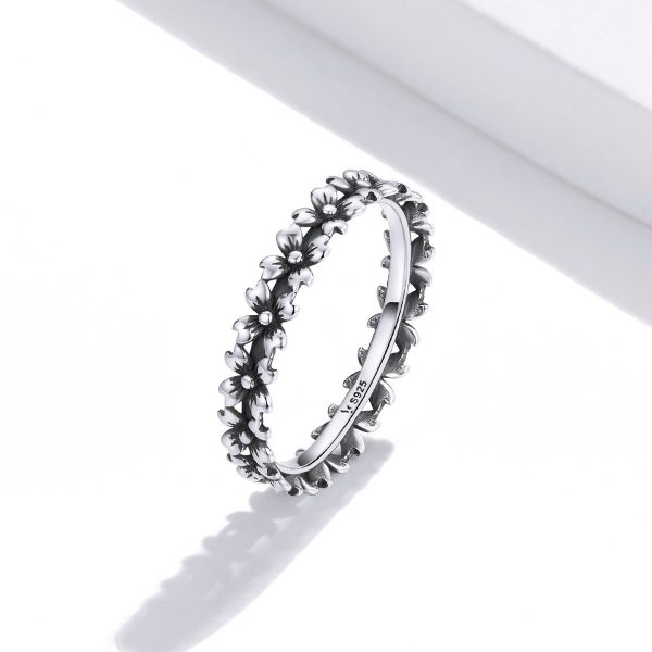 Inel silver daisy din argint 925 8 US (diametru 18,2 mm)