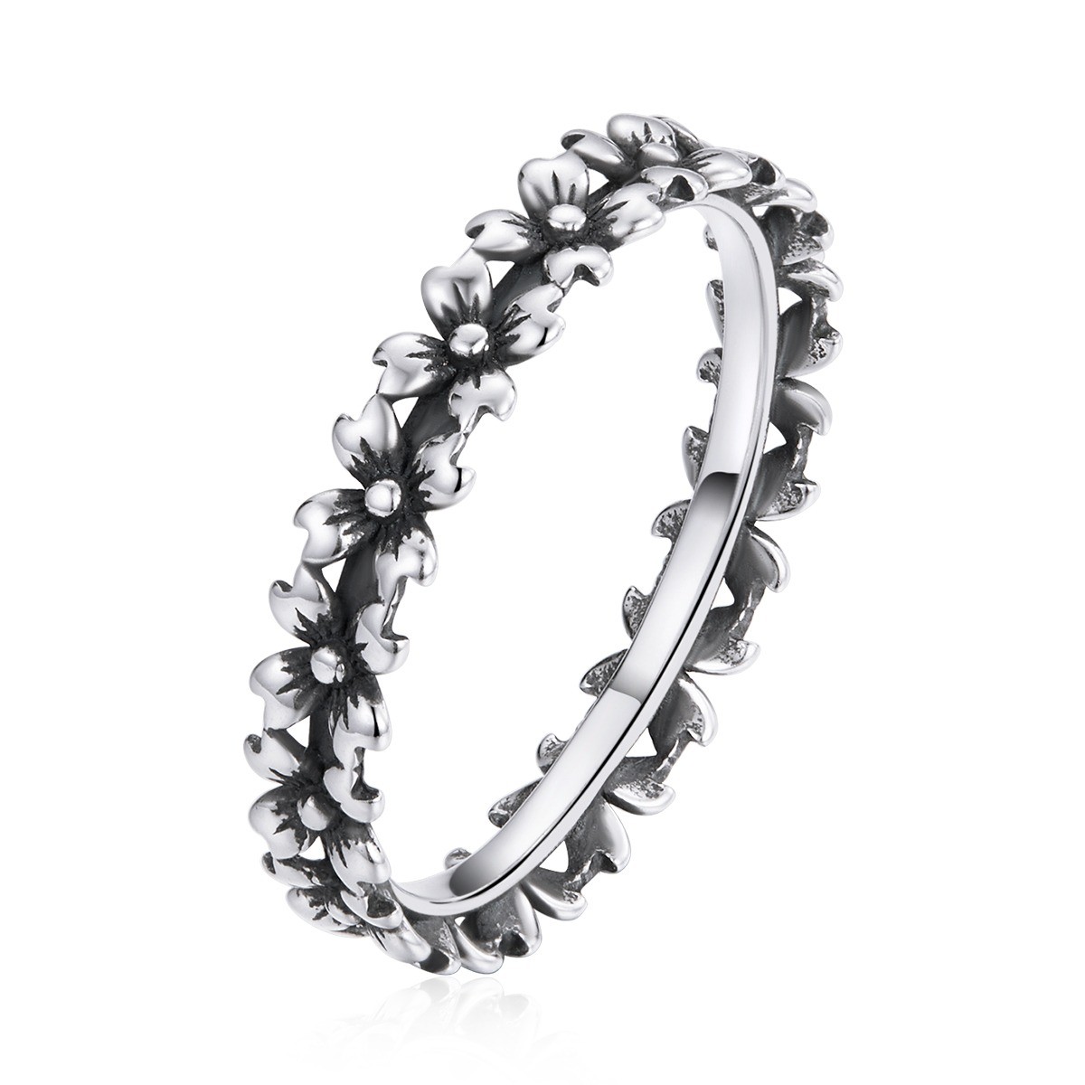 Inel silver daisy din argint 925 8 US (diametru 18,2 mm)