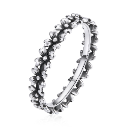 Inel silver daisy din argint 925 8 US (diametru 18,2 mm)