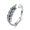 Inel silver leaf din argint 925