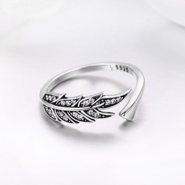 Inel silver leaf din argint 925