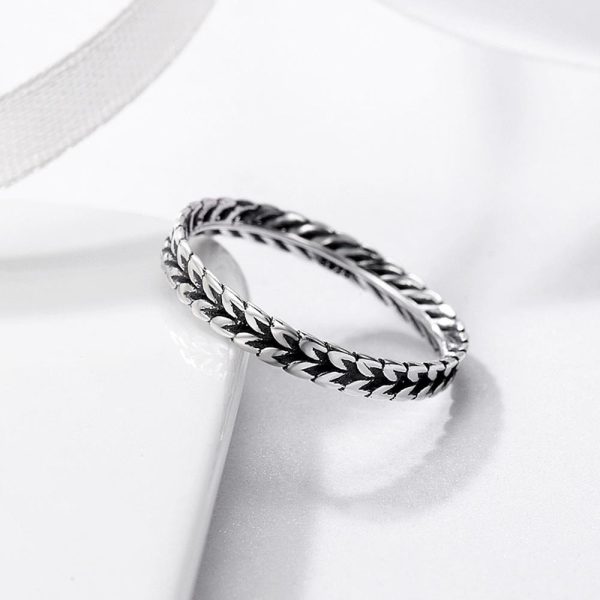 Inel spic de grau din argint 925 8 US (diametru 18,2 mm)