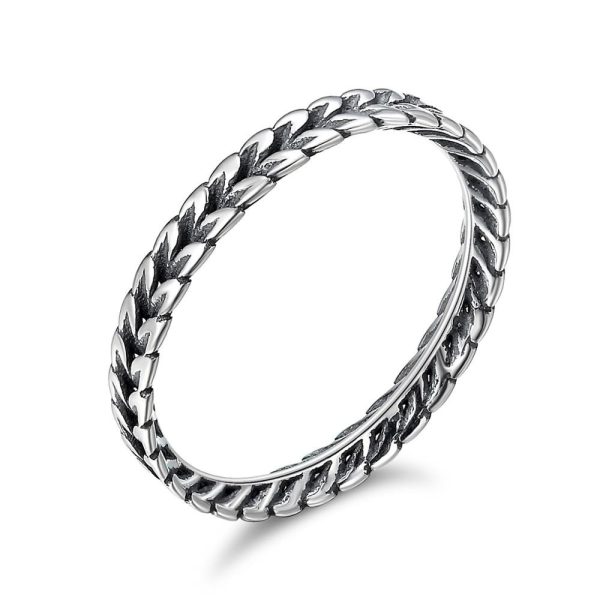 Inel spic de grau din argint 925 8 US (diametru 18,2 mm)