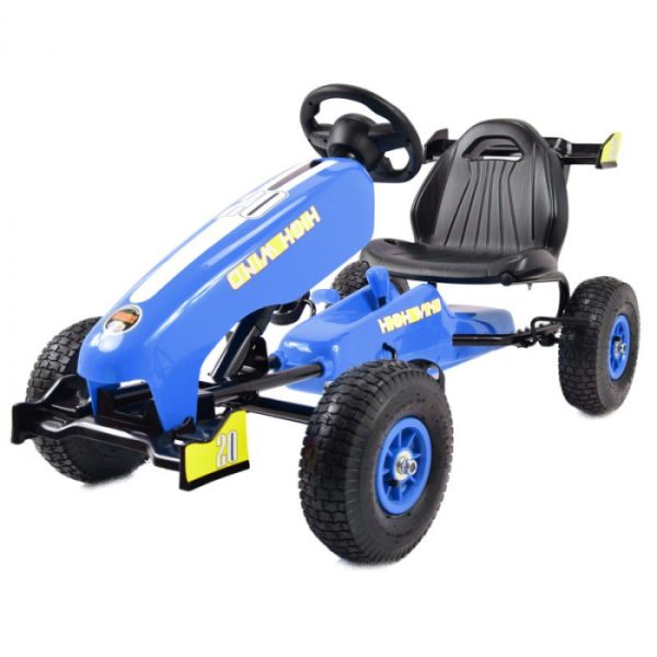 kart-metalic-cu-roti-gonflabile-mari-pedale-si-frana-g202-albastru-041296.jpg Kart metalic cu roti gonflabile mari, pedale si frana, G202 - albastru