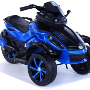 Motocicleta, ATV electrica, cu 2 motoare, 12V, 5819, Albastru