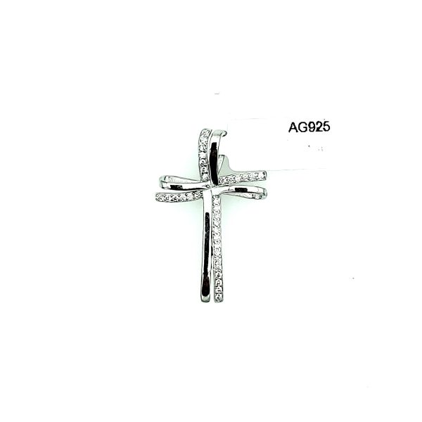 Pandantiv decorative cross din argint 925