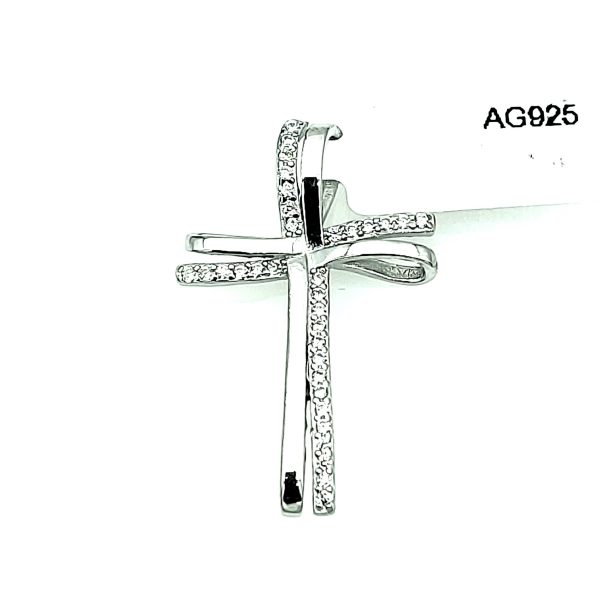 Pandantiv decorative cross din argint 925