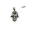 Pandantiv Hamsa hand cu doua fete din argint 925