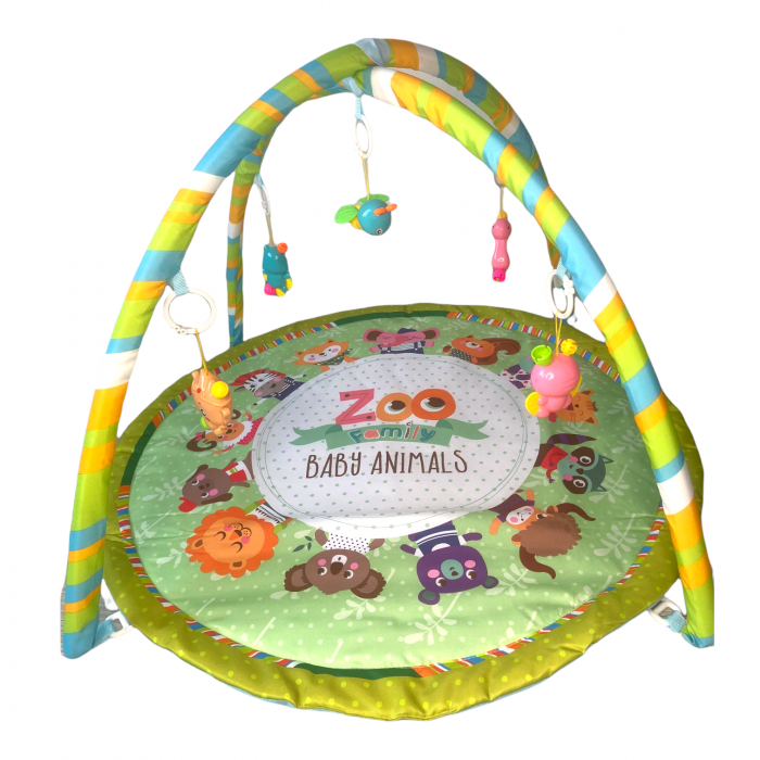 Centru de activitati bebelusi, saltea cu arcada, Zoo Family