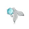 Talisman coada de sirena din argint 925 cu cristale