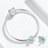 Talisman coada de sirena din argint 925 cu cristale