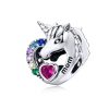 Talisman din argint 925 colorful unicorn love mom