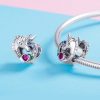 Talisman din argint 925 colorful unicorn love mom